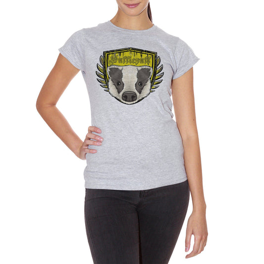 Light Gray T-Shirt Hufflepuff - FILM CucShop