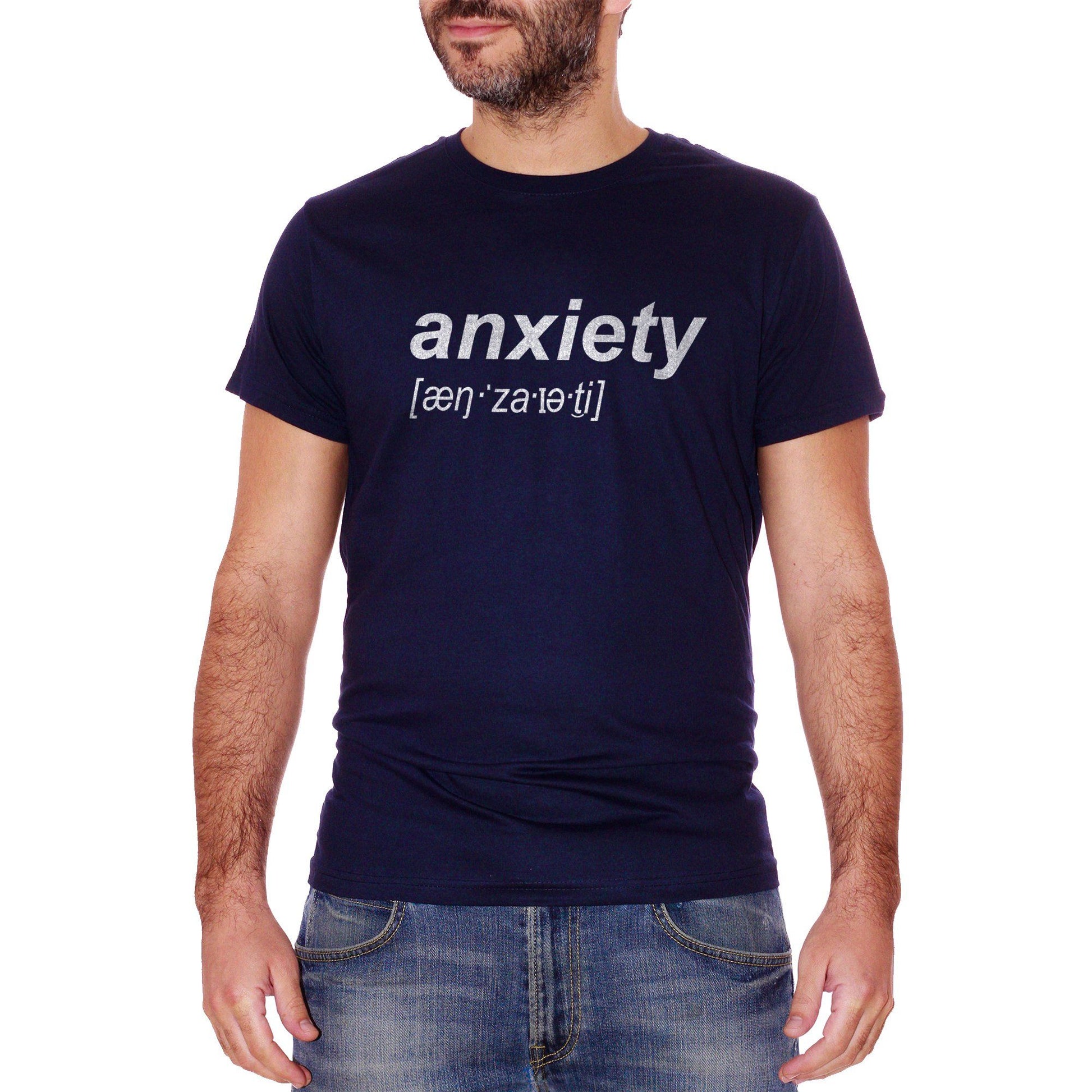 Black T-Shirt Anxiety Ansia - SOCIAL CucShop