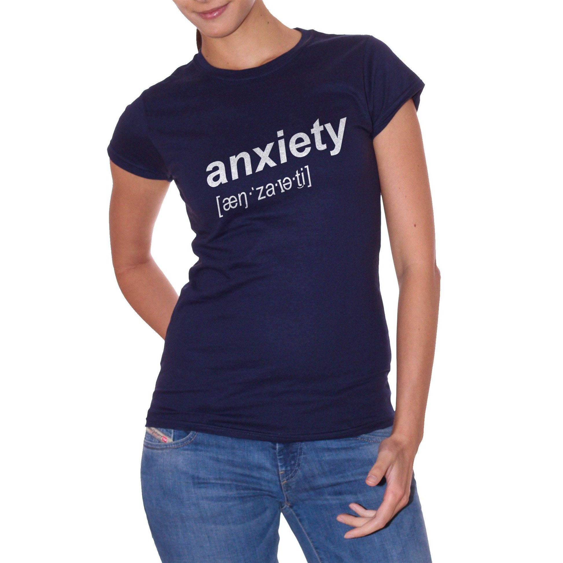 Dark Slate Gray T-Shirt Anxiety Ansia - SOCIAL CucShop