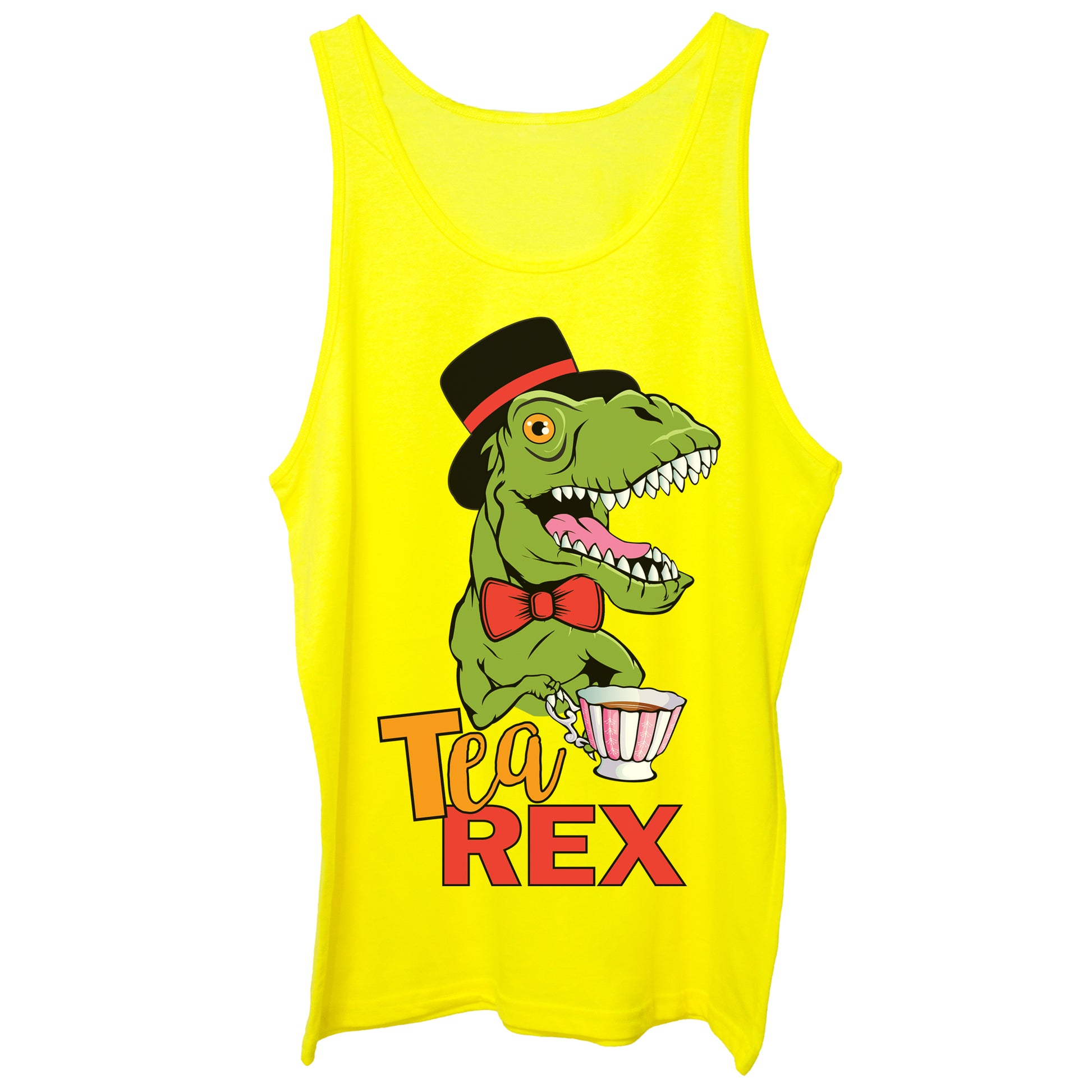 Yellow Canotta T Rex Tea Lover - SOCIAL CucShop