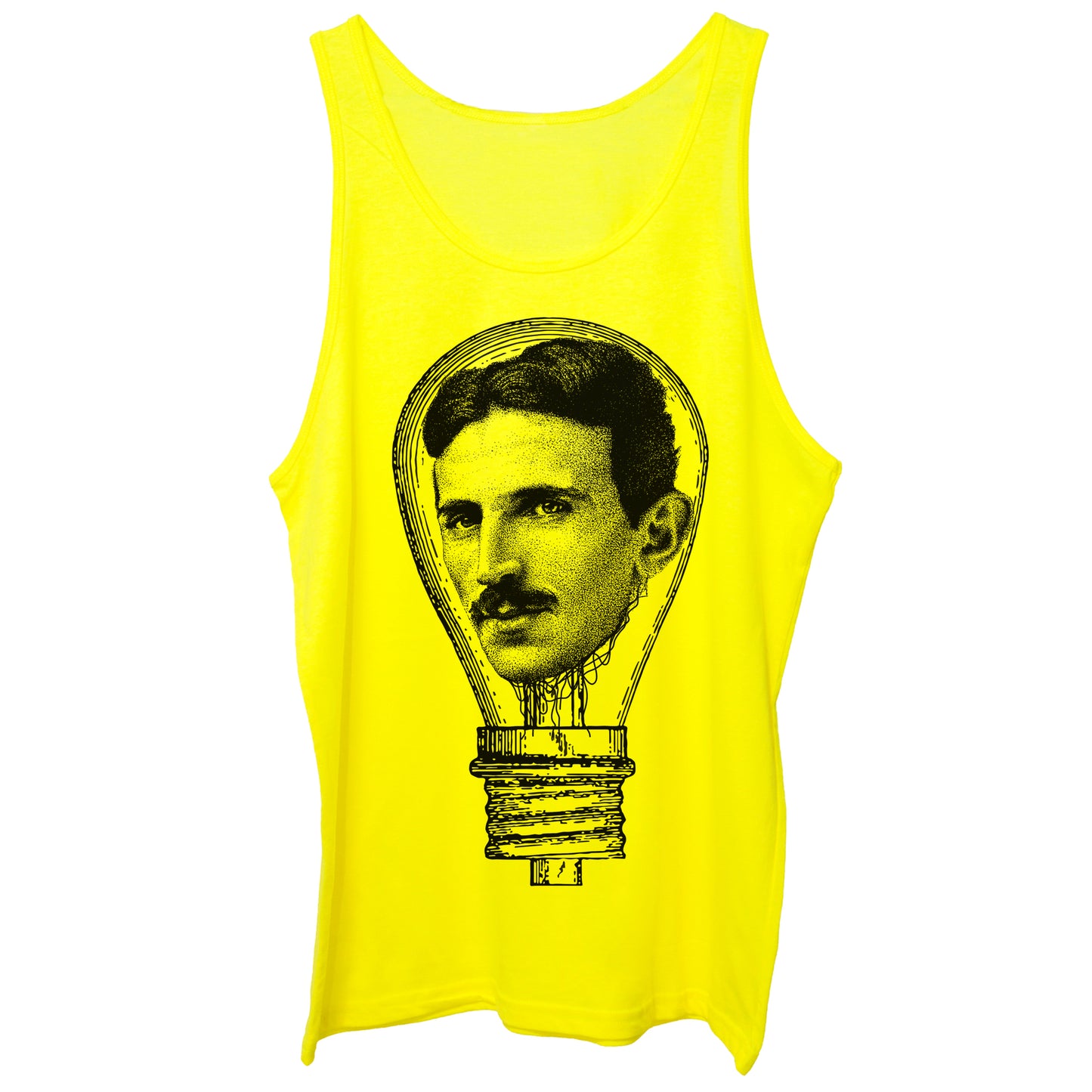 Yellow Canotta Nikola Tesla Electric Lamp - FAMOSI CucShop