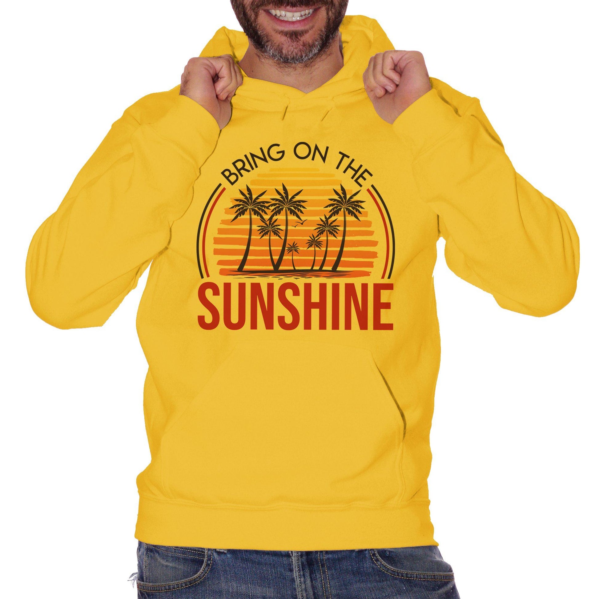 Goldenrod Felpa Bring On The Sunshine Summer Sunset - SOCIAL CucShop