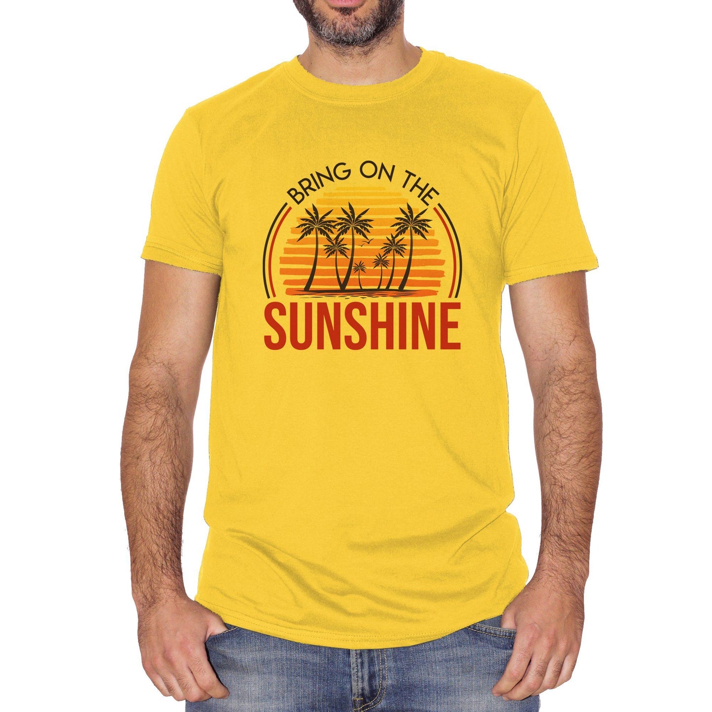 Goldenrod T-Shirt Bring On The Sunshine Summer Sunset - SOCIAL CucShop