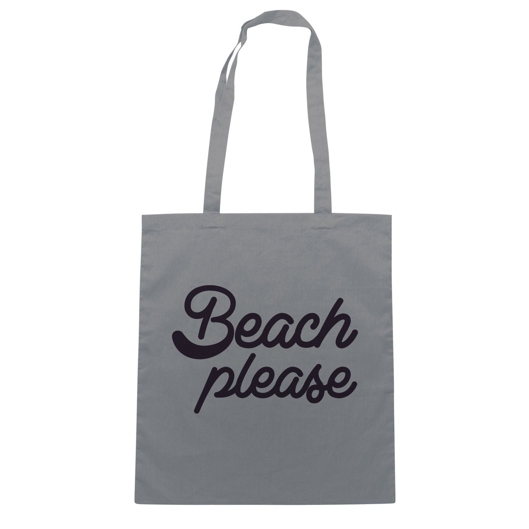 Slate Gray Borsa Beach Please Funny Divertente Summer Estate  - Grigio - SOCIAL CucShop