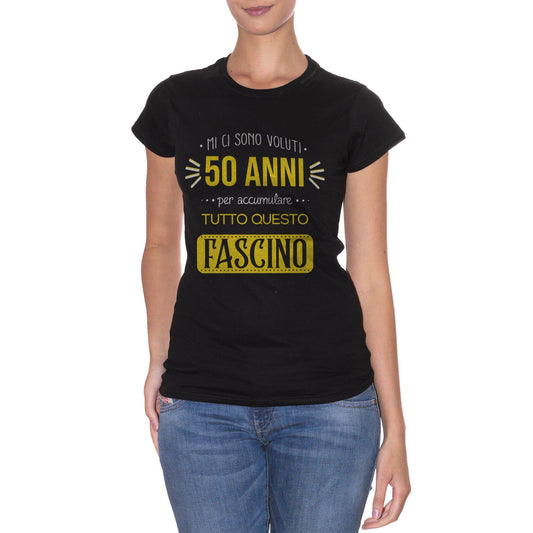Black T-Shirt 50 Anni Compleanno - SOCIAL CucShop