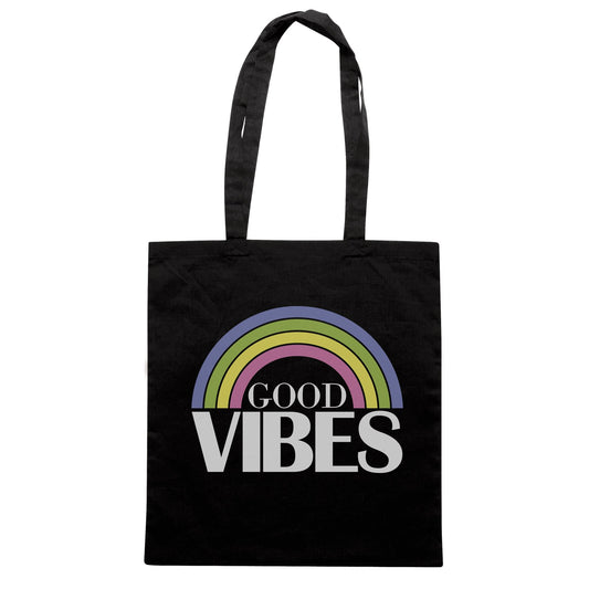 Black Borsa Good Vibes Rainbow Unicorn - Nera - SOCIAL CucShop