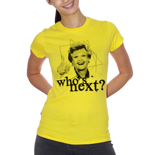 White T-Shirt Jessica Fletcher Whos Next Angela Lansbury Signora In Giallo Murder She Wrote - FILM CucShop