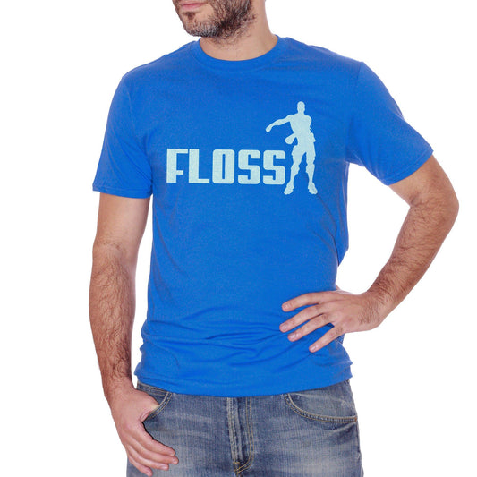 Royal Blue T-Shirt Floss Flossin Dance - SOCIAL CucShop