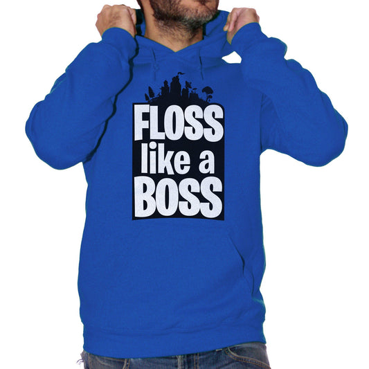 Dark Slate Blue Felpa Floss Like A Boss Flossin Dance - SOCIAL CucShop