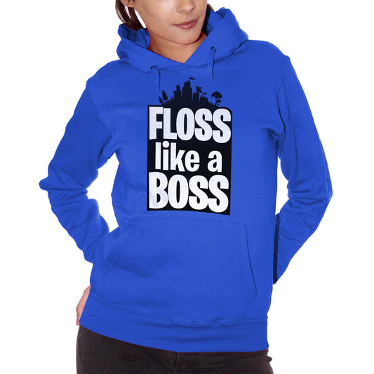 Royal Blue Felpa Floss Like A Boss Flossin Dance - SOCIAL CucShop