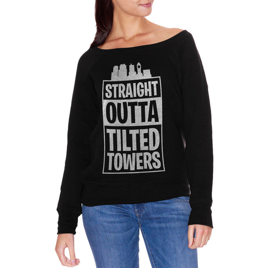 Black FELPA FASHION DONNA straight-outta-tilted-towers CucShop