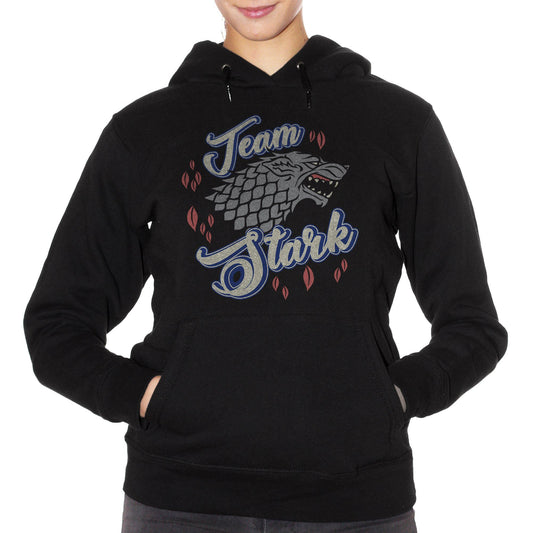 Black Felpa Team Stark Game Of Thrones Got Jon Snow King Of The Nord - FILM CucShop