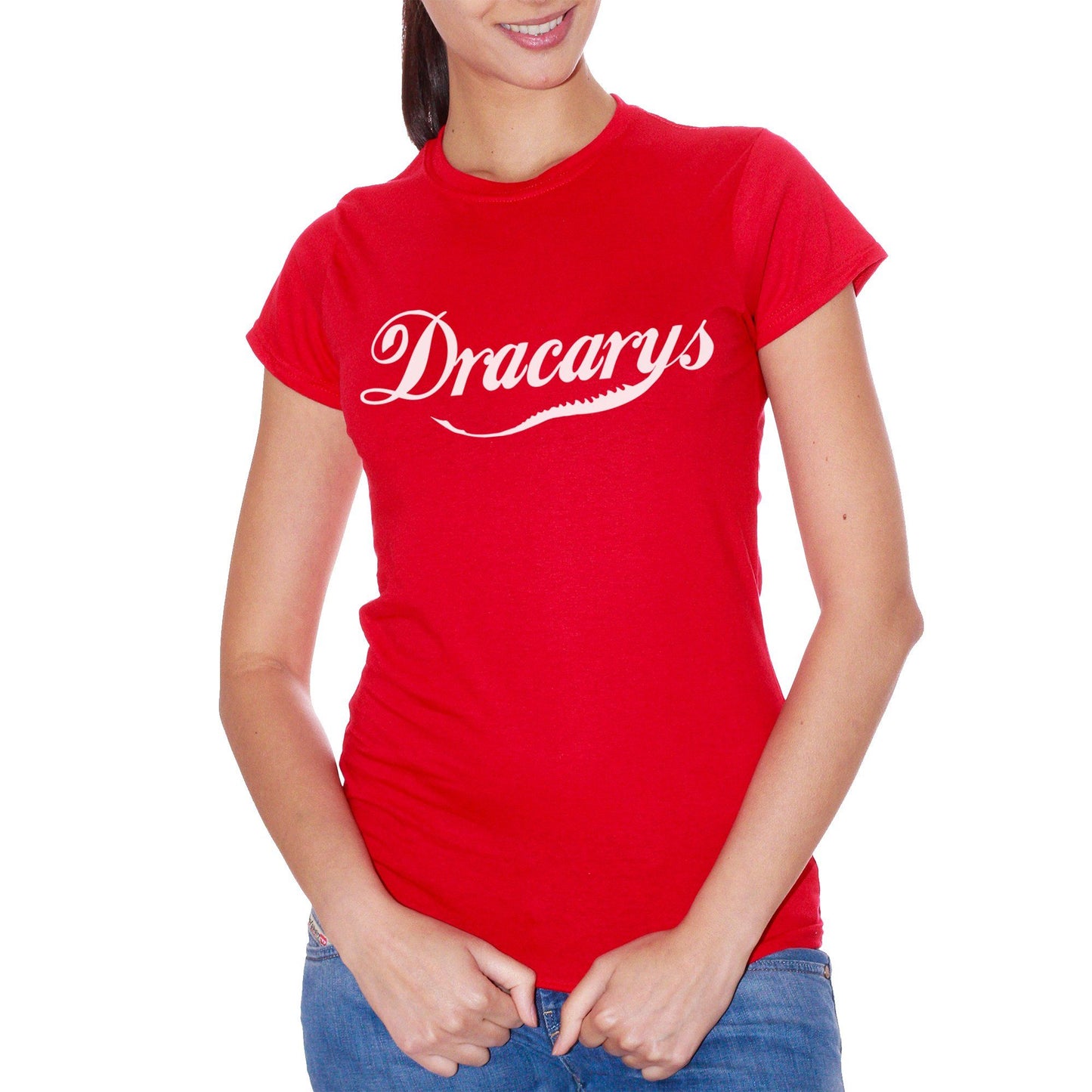 Red T-Shirt Dracarys Khaleesy Mother Of Dragons Game Of Thrones Got - FILM CucShop