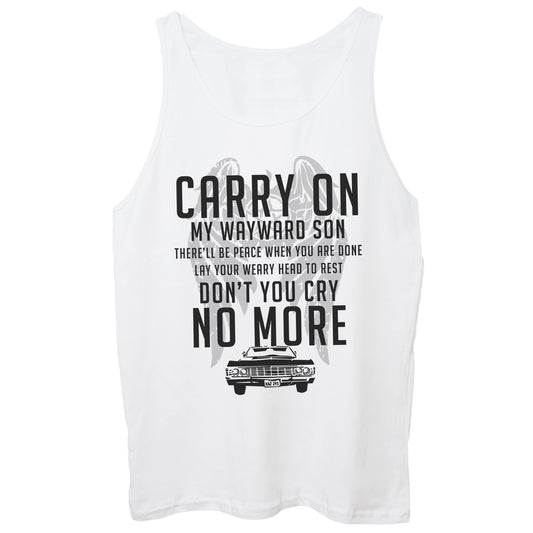 Lavender Canotta Kansas Carry On My Wayward Son Canzone Song Quote - MUSIC CucShop