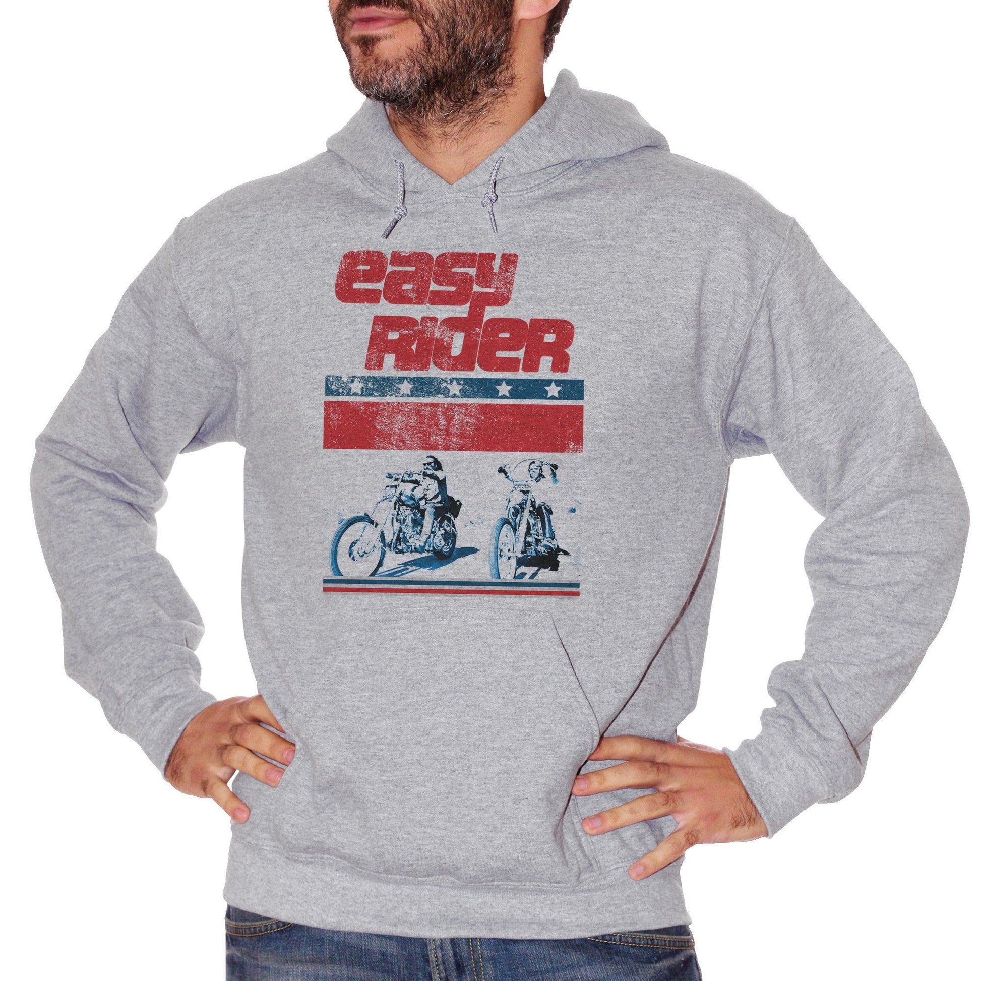 Gray Felpa Easy Rider Road Movie Motorcycle Biker Gang - FILM CucShop