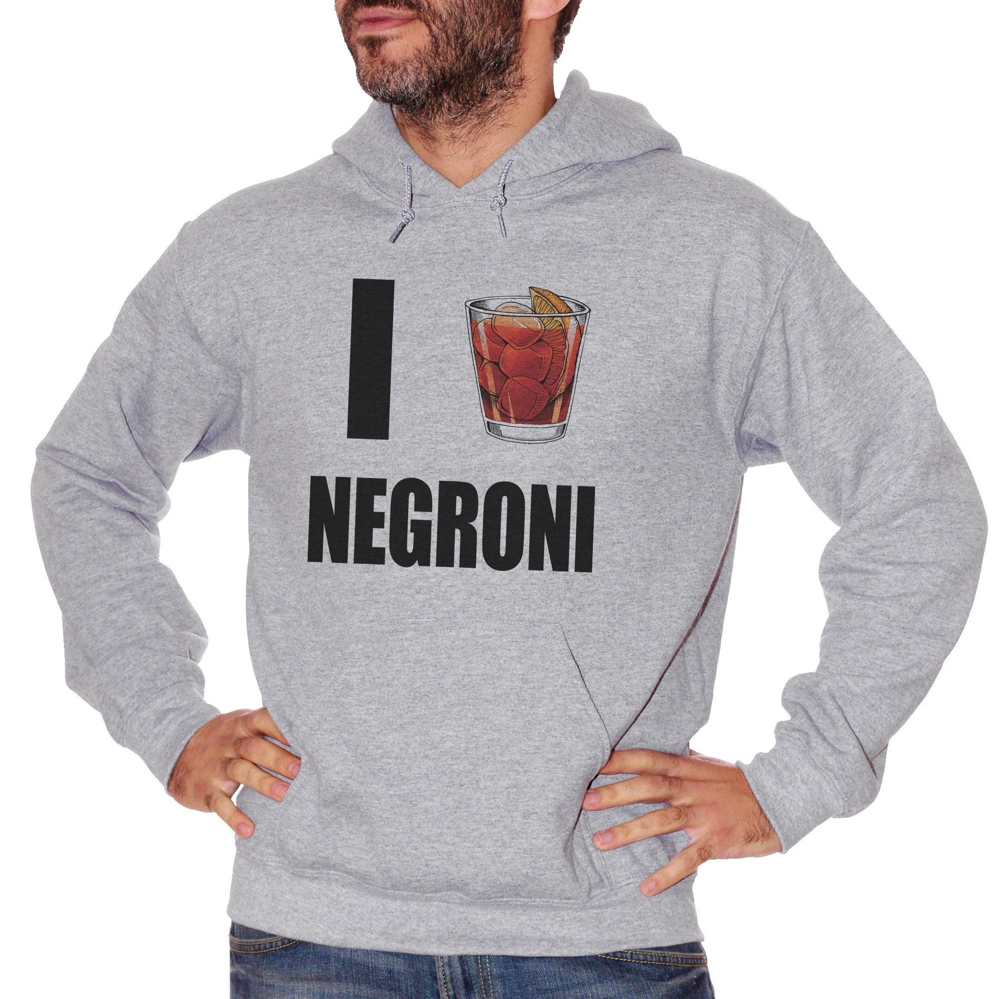 Gray Felpa I Love Spritz Negroni Amaro Drink - SOCIAL CucShop