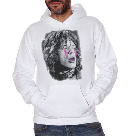 Lavender Felpa Cappuccio Mick Jagger Rolling Stones Vintage Star Black And White - Famous Choose ur Color CucShop