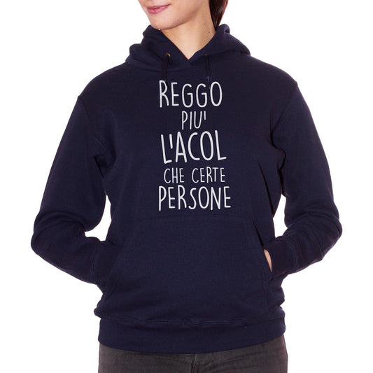 Felpa cappuccio CUC - reggo più l'alcool che certe persone - felpa idea regalo divertente  #ChooseurColor - CUC chooseurcolor