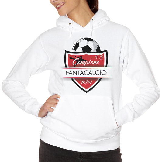 Sienna Felpa Cappuccio Fantacalcio Campione +3 2018/2019 - Sport Choose ur Color CucShop