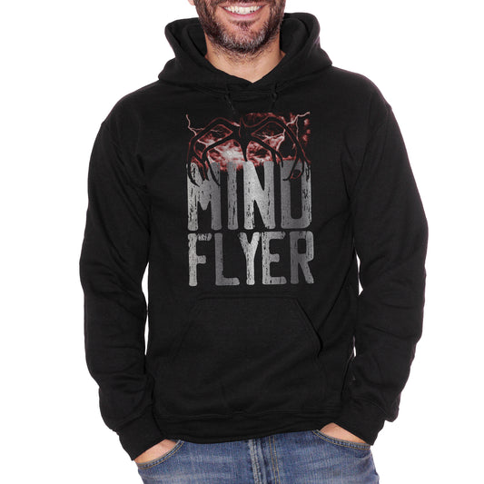 Black Felpa Cappuccio Mind Flyer Stranger Things - Serie TV Netflix - Movie Choose ur Color CucShop