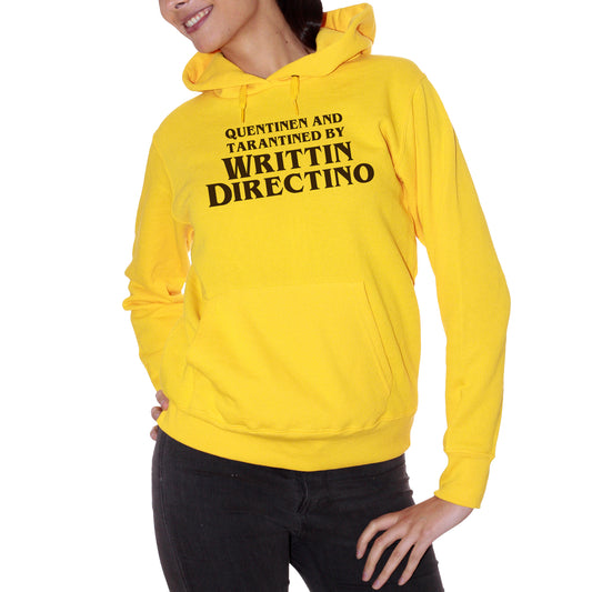 Goldenrod Felpa Cappuccio Writtin Directino Titoli di coda Divertente Quentin Tarantino - Movie Choose ur Color CucShop