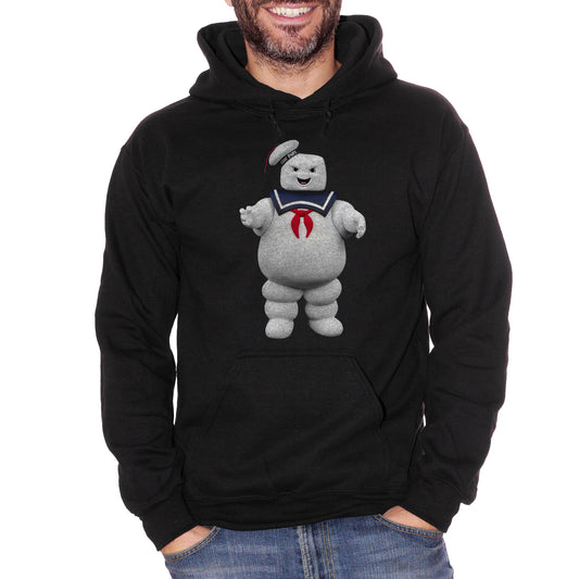 Black Felpa Cappuccio Stay Puft Ghostbusters Marshmallow Man - Film Cult Anni 80 - Movie Choose ur color CucShop