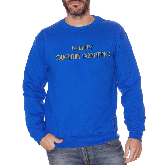 Royal Blue Felpa Girocollo Quentin Tarantino Credits Jackie Brown Film Titoli di coda - Movie Choose ur Color CucShop