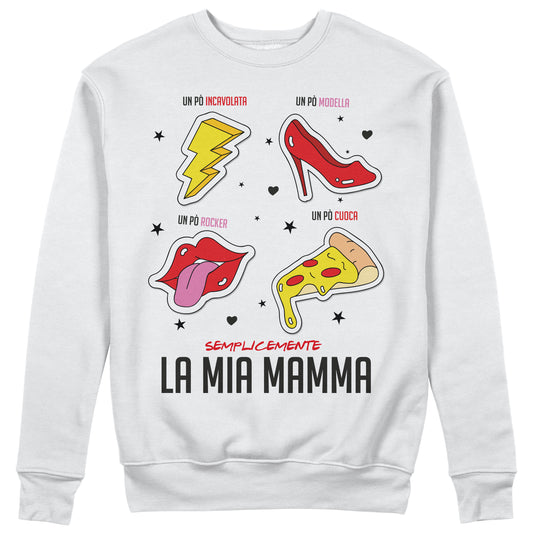 Felpa CUC Girocollo Festa della Mamma - La mia Mamma Rock Unisex #chooseurcolor - CUC chooseurcolor