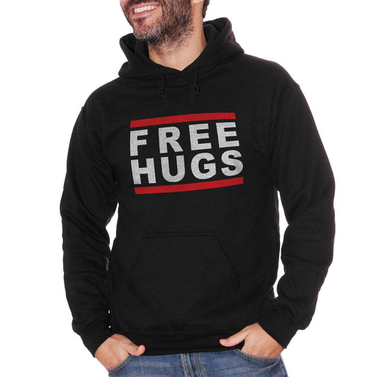 Black Felpa Free Hugs - DIVERTENTE Choose ur color CucShop