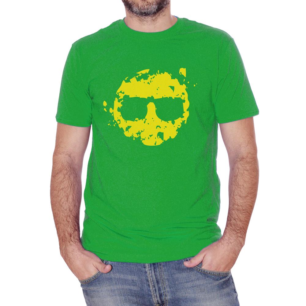 Sea Green T-Shirt Smile Grunge - MUSIC Choose ur color CucShop