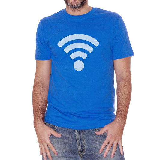 Royal Blue T-Shirt Wireless Logo - DIVERTENTE Choose ur color CucShop