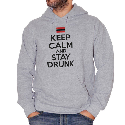 Dark Gray Felpa Keep Calm And Stay Drunk - DIVERTENTE Choose ur color CucShop