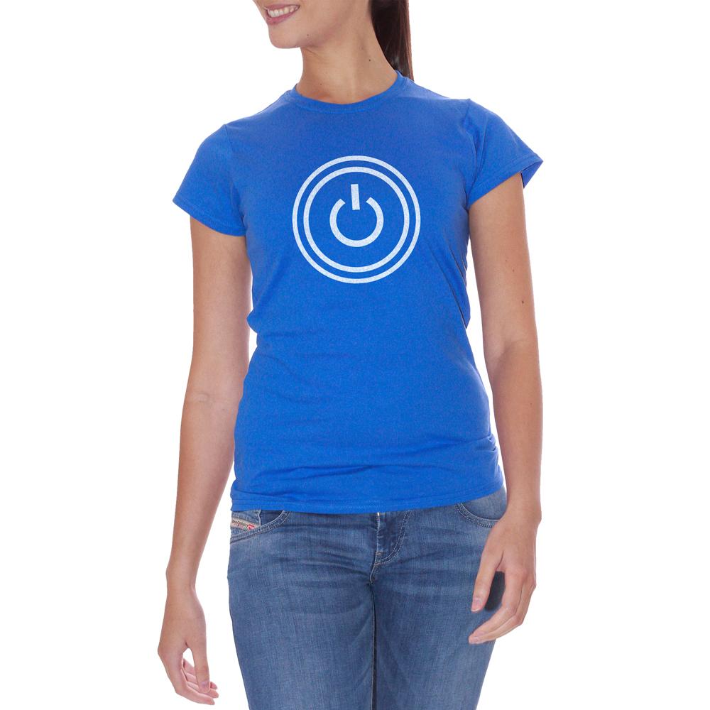 Royal Blue T-Shirt Power Pc Logo - GAMES Choose ur color CucShop