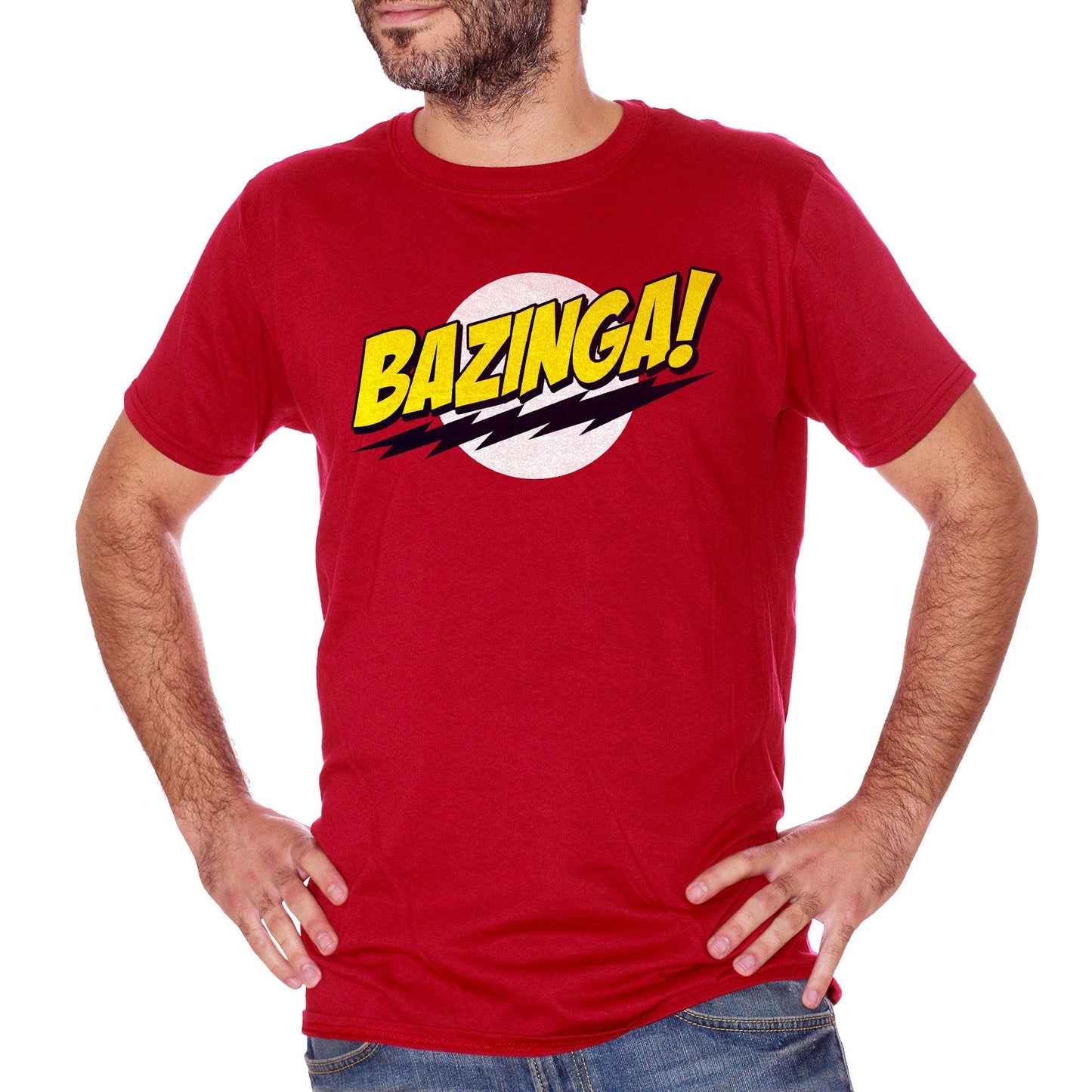 Firebrick T-Shirt Bazinga Big Bang Theory - FILM Choose ur color CucShop