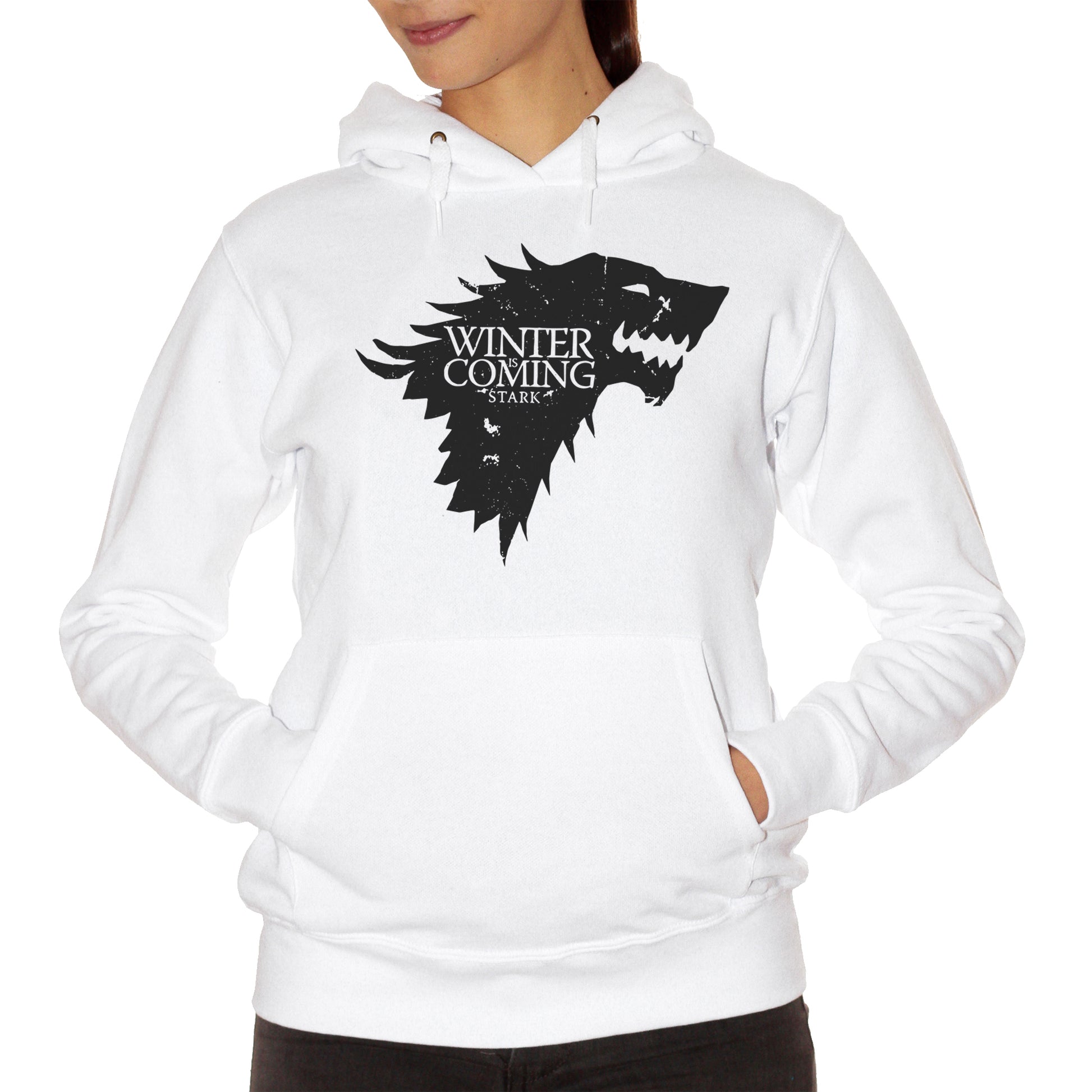 Felpa cappuccio CUC - Winter Is Coming Stark Game - FILM Choose ur color - CUC chooseurcolor