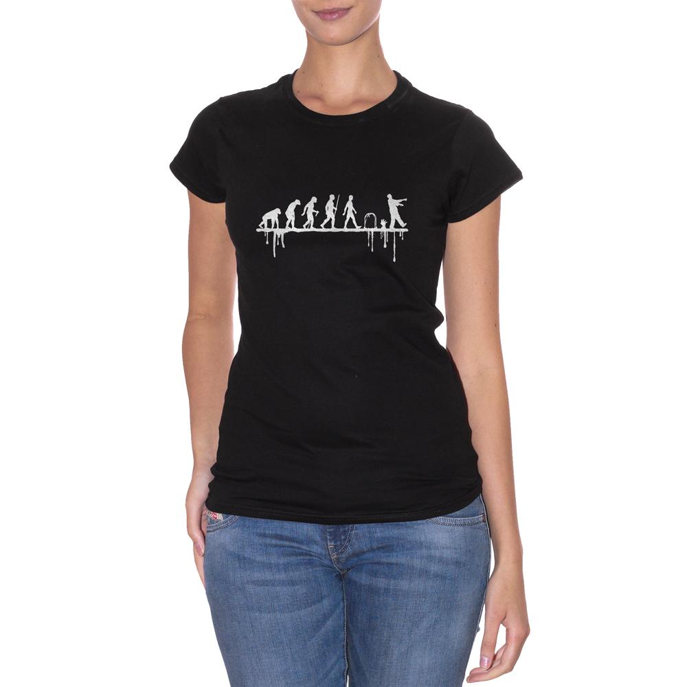Black T-Shirt Evolution Zombie Walking Dead - FILM Choose ur color CucShop