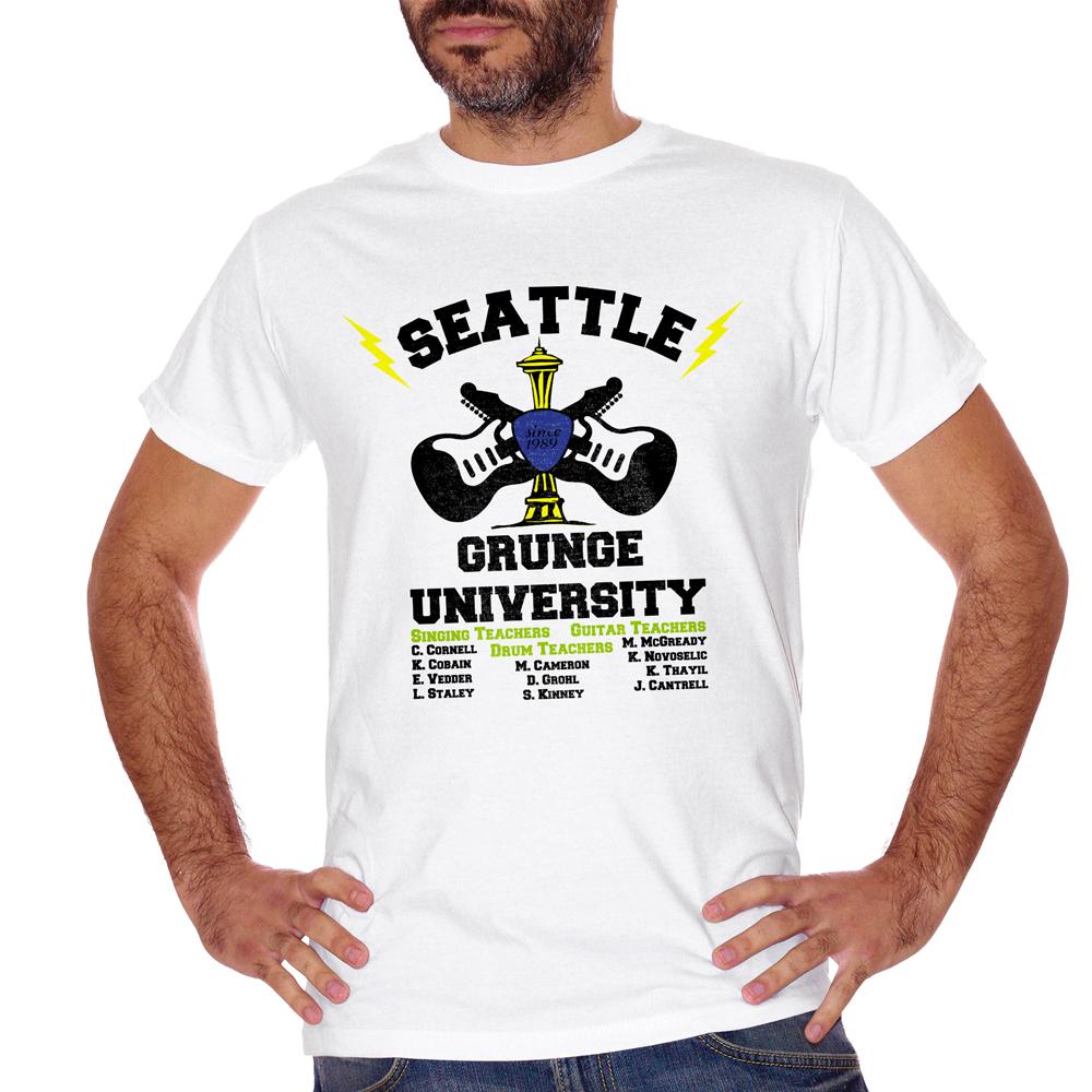 Lavender T-Shirt Seattle Grunge University - MUSIC Choose ur color CucShop