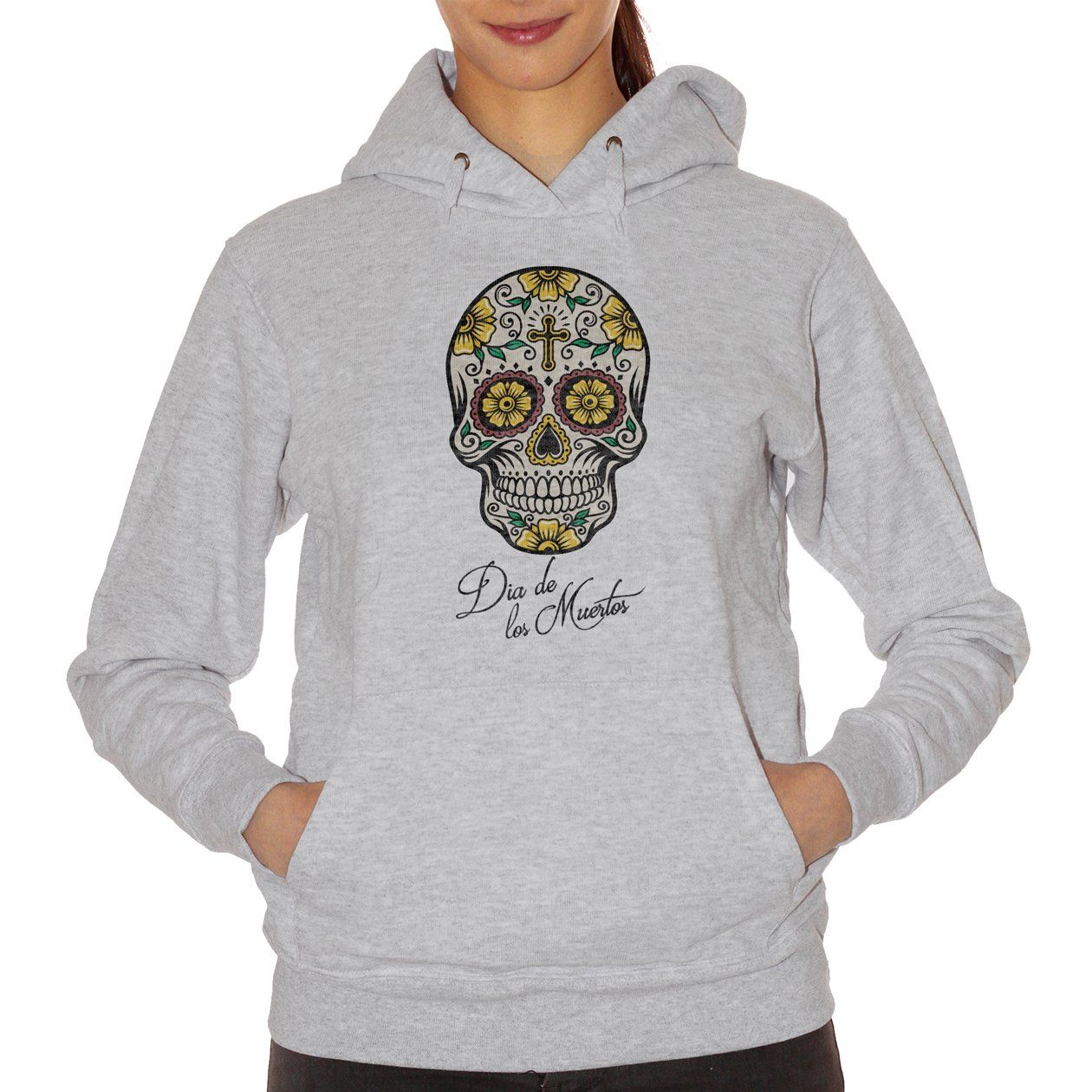 Gray Felpa Los Muertos famoso teschio - DIVERTENTE Choose ur color CucShop