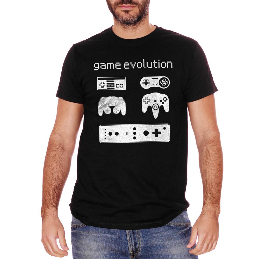 Snow T-Shirt Game Evolution Nintendo - GAMES Choose ur color CucShop