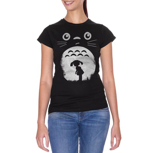 Black T-Shirt Totoro Face & Baby - CARTOON Choose ur color CucShop