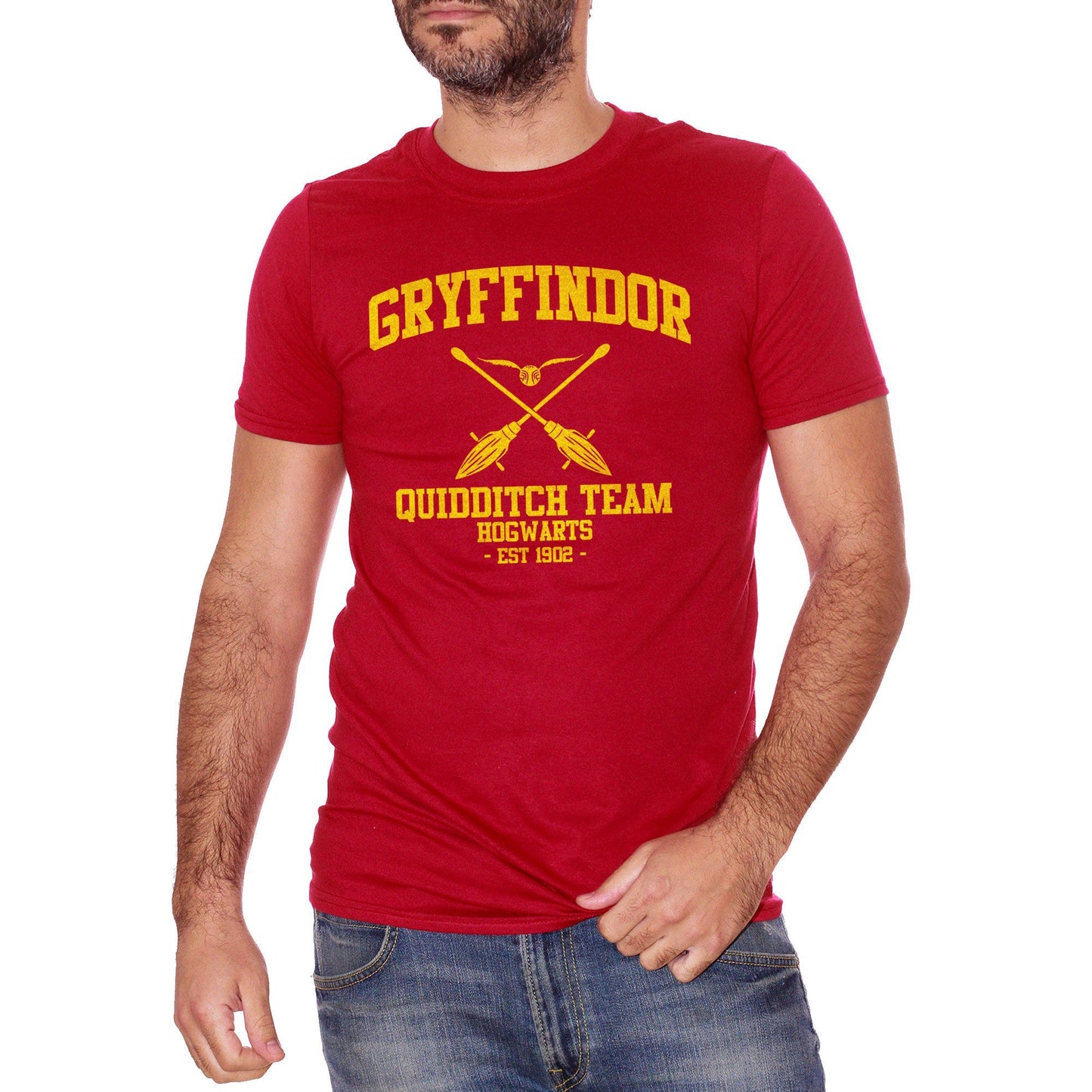 Firebrick T-Shirt Gryffindor Quidditch Harry Potter - FILM Choose ur color CucShop