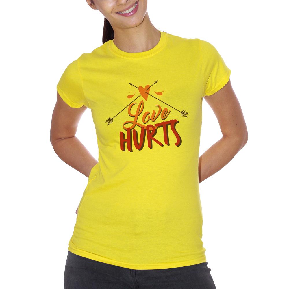 Goldenrod T-Shirt Cross Arrow Love Hurts - SOCIAL Choose ur color CucShop