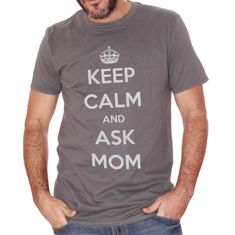 Dim Gray T-Shirt Festa Della Mamma Keep Calm - DIVERTENTE Choose ur color CucShop