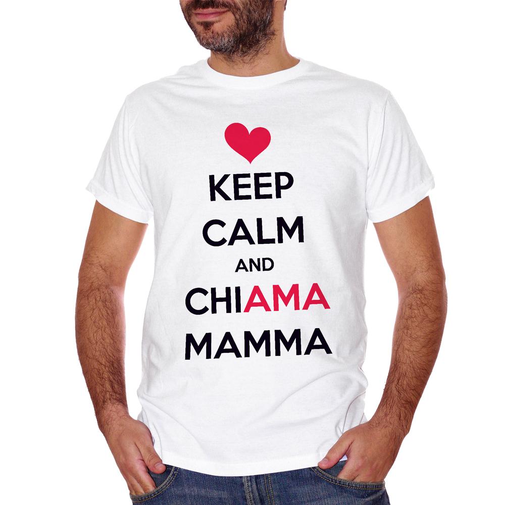 Firebrick T-Shirt Festa Della Mamma Keep Calm Love - DIVERTENTE Choose ur color CucShop
