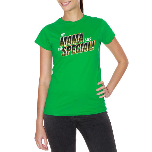 Lime Green T-Shirt My Mama Says I M Special - DIVERTENTE Choose ur color CucShop