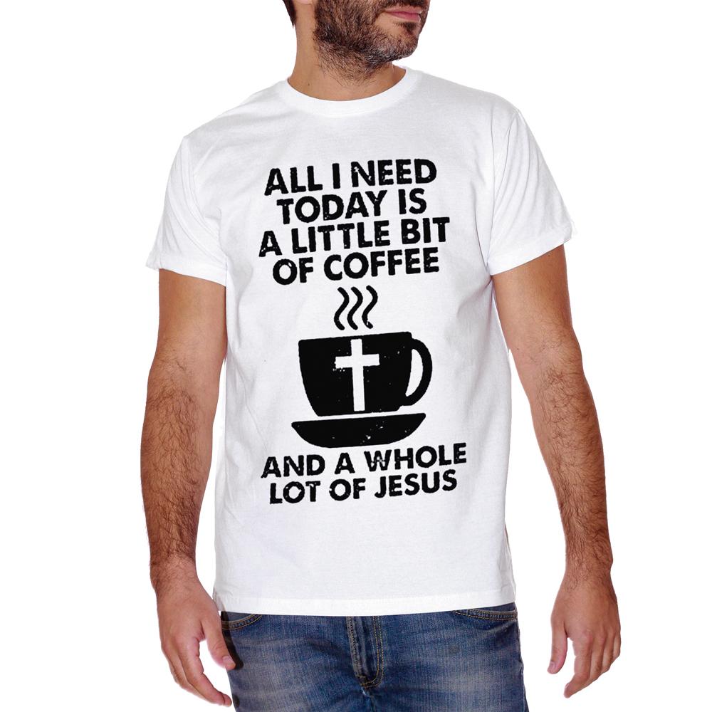 Black T-Shirt Coffee  Jesus - DIVERTENTE Choose ur color CucShop