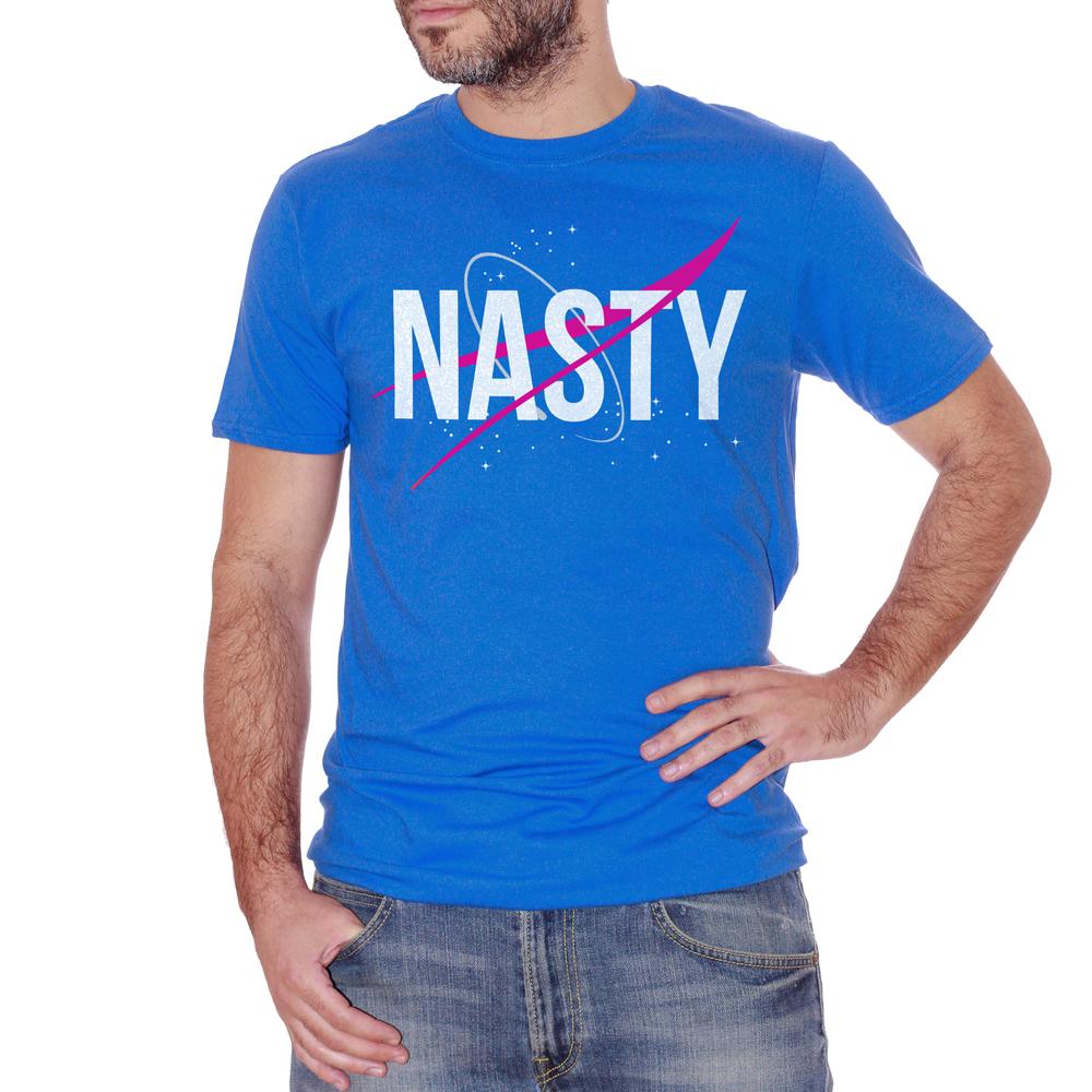 Royal Blue T-Shirt Nasty Girl Cool - DIVERTENTE Choose ur color CucShop