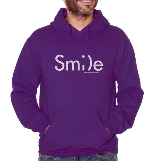 Dark Slate Blue Felpa Smile Ascii - DIVERTENTE Choose ur color CucShop