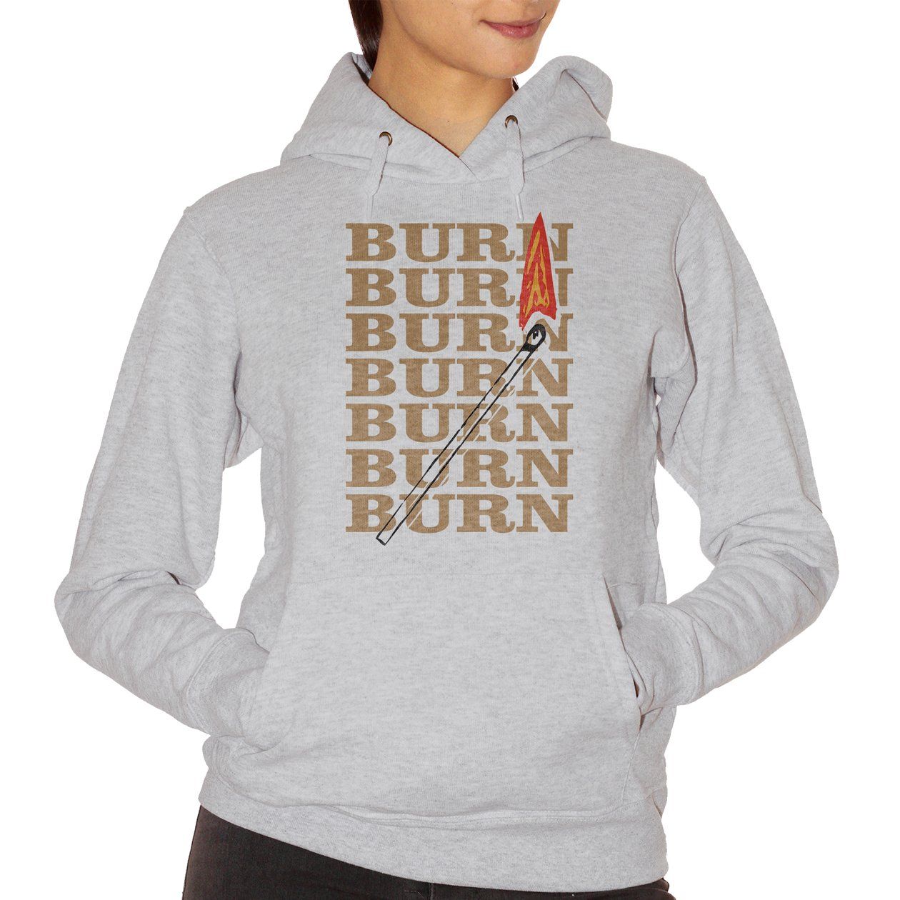 Gray Felpa Burn Burn Burn Matches - DIVERTENTE Choose ur color CucShop