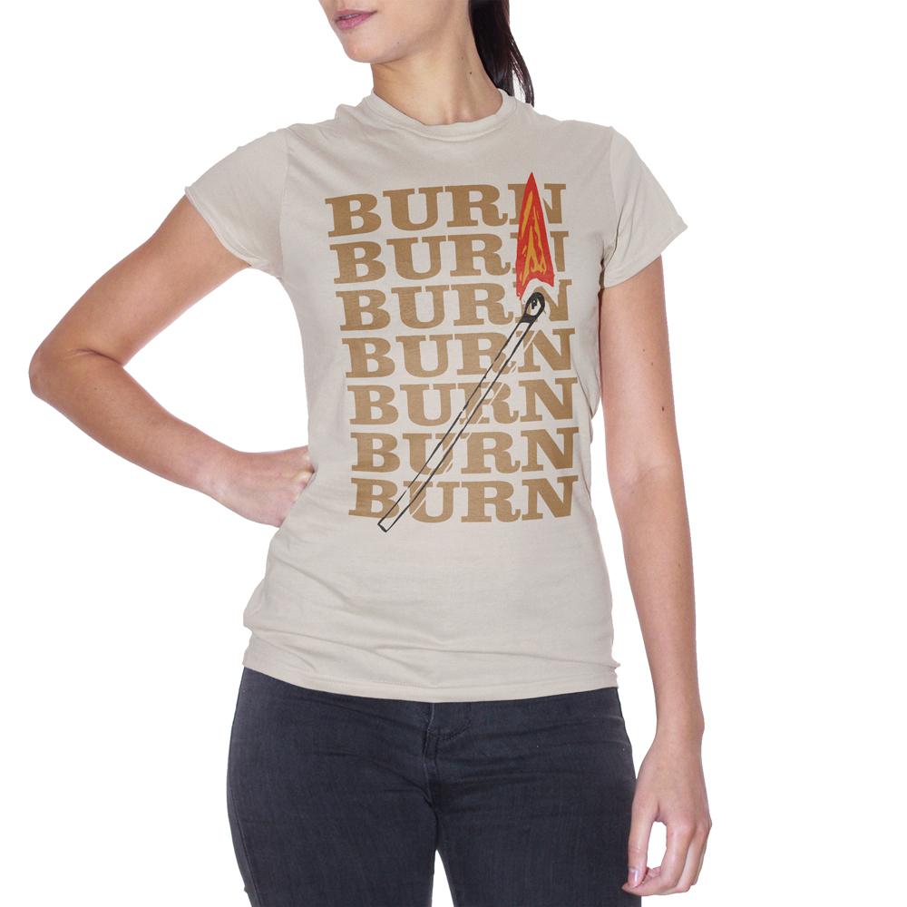 Gray T-Shirt Burn Burn Burn Matches - DIVERTENTE Choose ur color CucShop